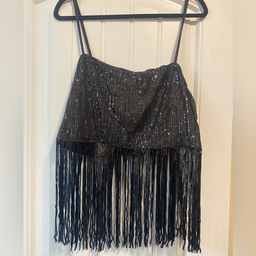 *NWT* SheinSXY sequin trim crop top